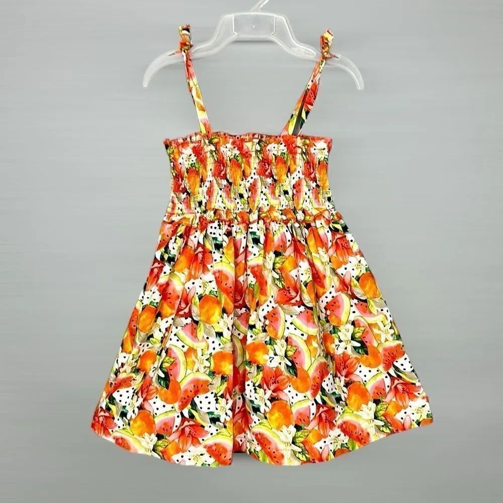 Mayoral Girl Fruit-Print Smocked
Dress Spaghetti Strap Sundress Cotton 6 116 cm